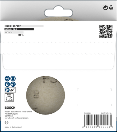 Disco de lixa Bosch PRO F355 125 mm G120 10 peças.